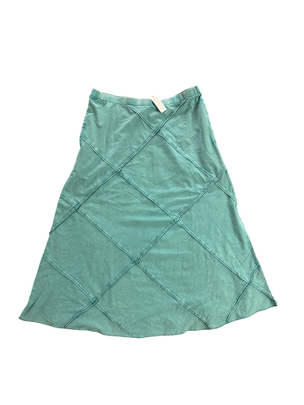 NWT Soft Surroundings Exposed Seam Maxi Skirt SZ M Petite Boho Cottage Festival